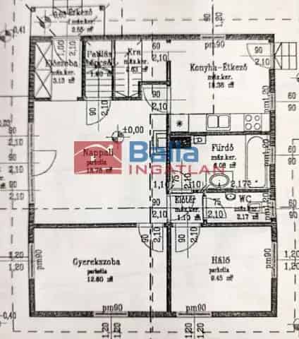 Dunakeszi Duna-parti családi ház eladó 89nm 3 szoba