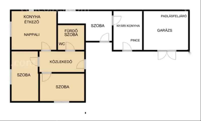 Kőszárhegyi családi ház eladó 90 m2 4092 m2-es telken