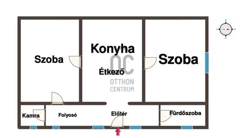 Nagykáta családi ház eladó - felújított, 80 nm, 2 szoba, garázs