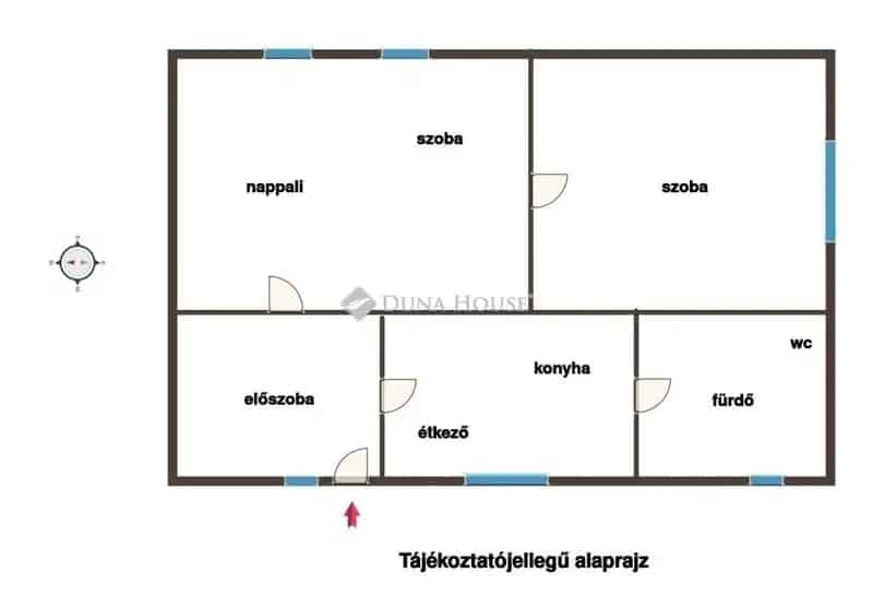Debrecen Műszaki Egyetem közelében eladó 2 szobás házrész garázzsal és kerttel
