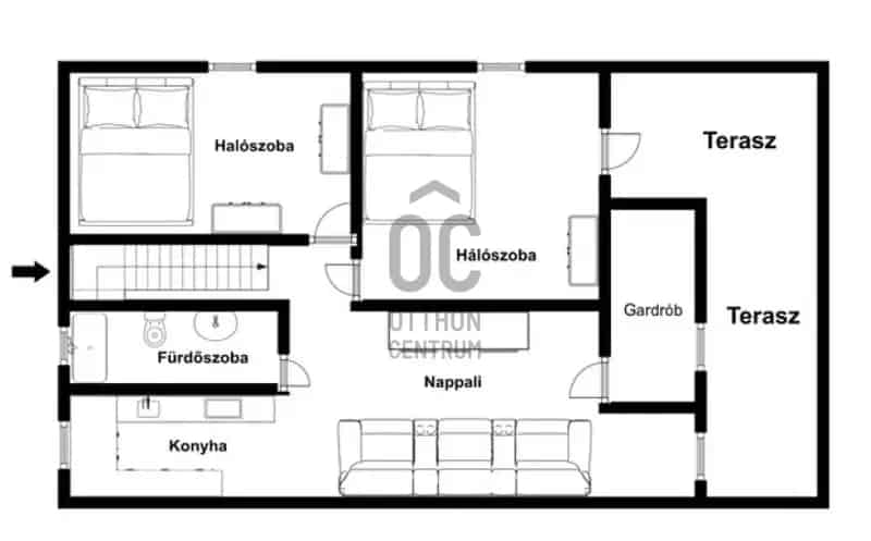Budapest XVIII kerület 70m2 2 hálószobás lakás eladó