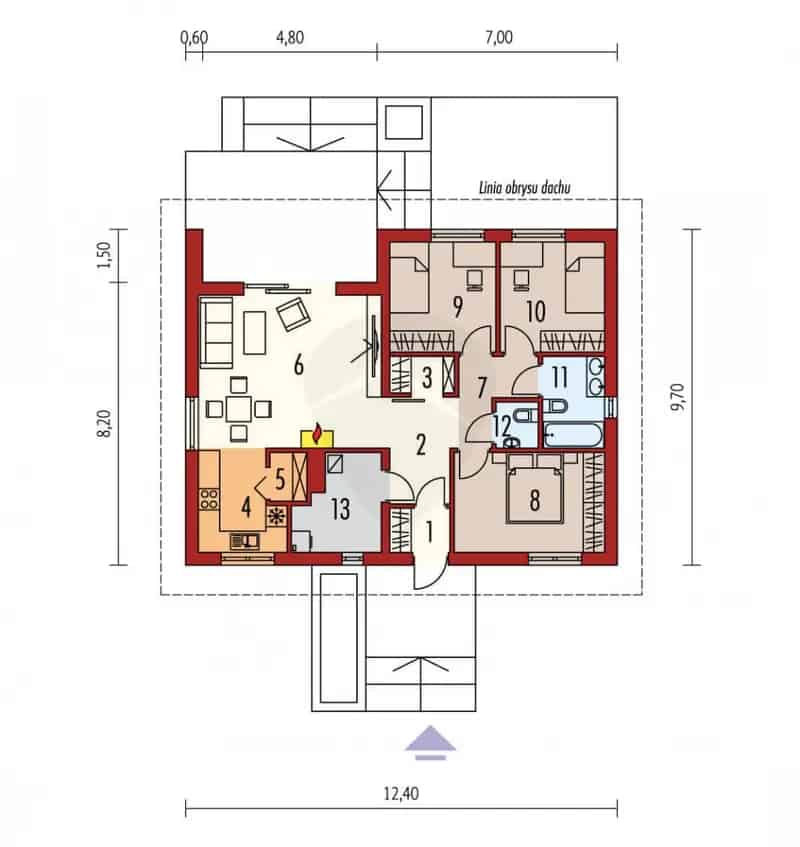 Új építésű családi ház Balatonszárszón - 87 m² - 4 szoba - CSOK Plusz
