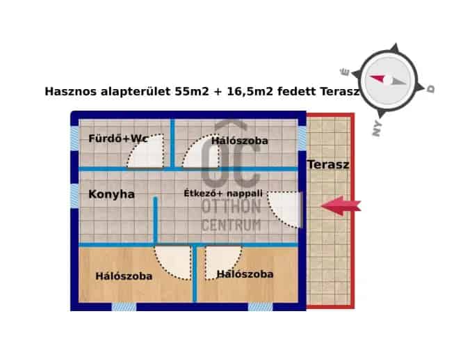 Jászszentandrás Nyárilakás Eladó 3 Hálószoba Terasszal
