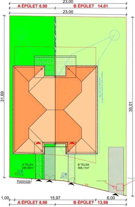 Új építésű ikerház Harkán 91 m2 3 szoba 2 fürdő