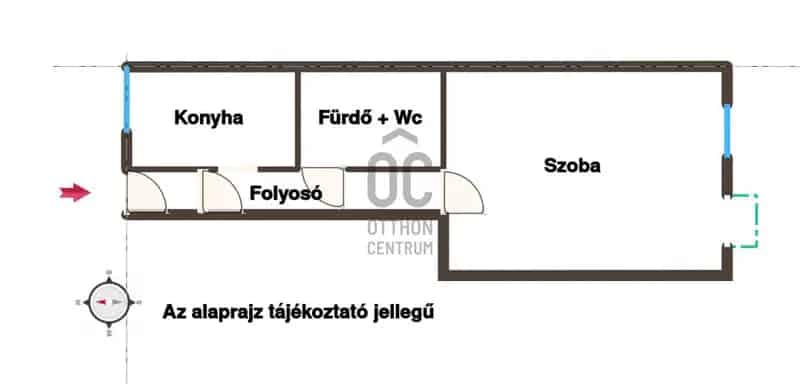Nagykanizsa belvárosi lakás eladó - 39 nm - befektetésnek is tökéletes