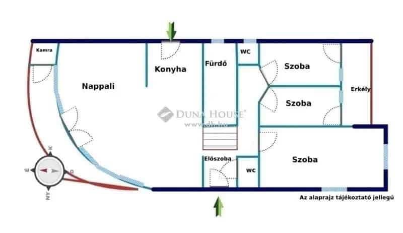 Mecsekoldali felújított családi ház eladó - 100m2 - 3 szoba - garázs