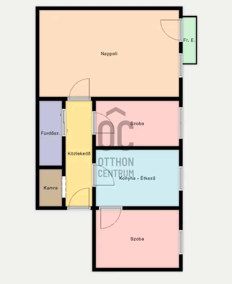 Debrecen Nagyerdőalja 51m2 2 szobás felújított lakás eladó
