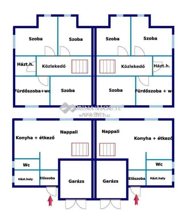 155 m2-es Ikerház Hőszivattyúval és Garázzsal