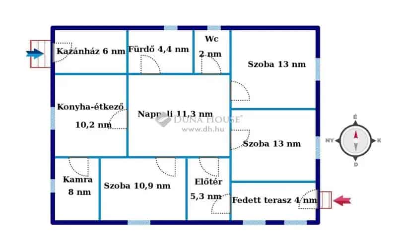 Nyiregyhaza 3 szobas családi ház eladó felujítandó