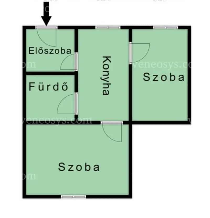 2 szobás sorház eladó Múcsony Alberttelepen