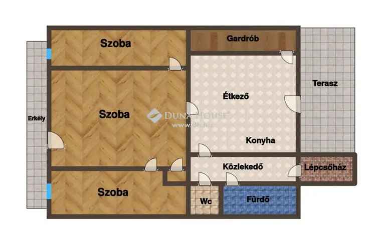 140 nm-es 6 szobás kétgenerációs családi ház eladó