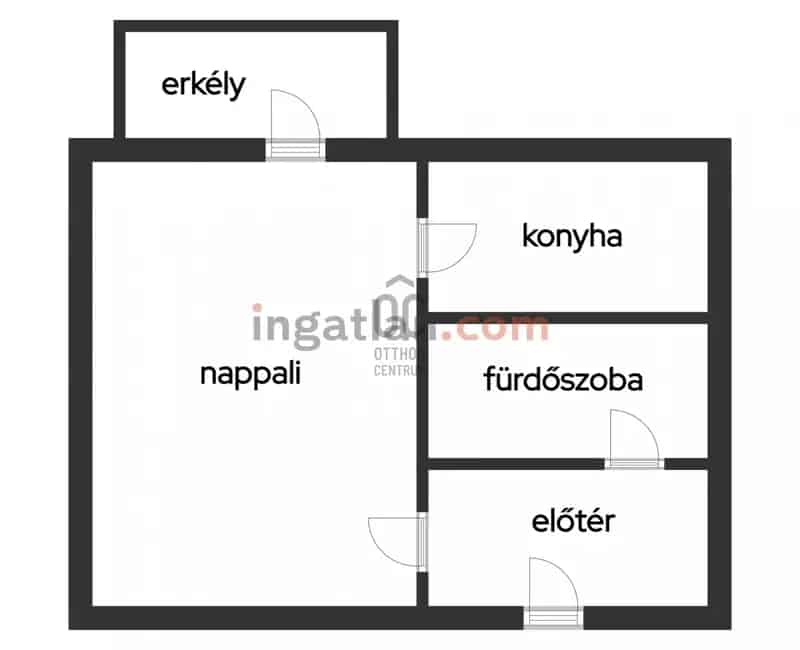 Harkány 26nm-es 1 szobás apartman eladó gyógyfürdő közelében