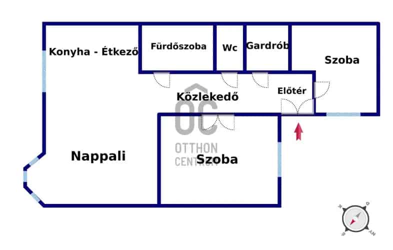 Budapest I kerület eladó lakás 102 nm 3 szoba luxus