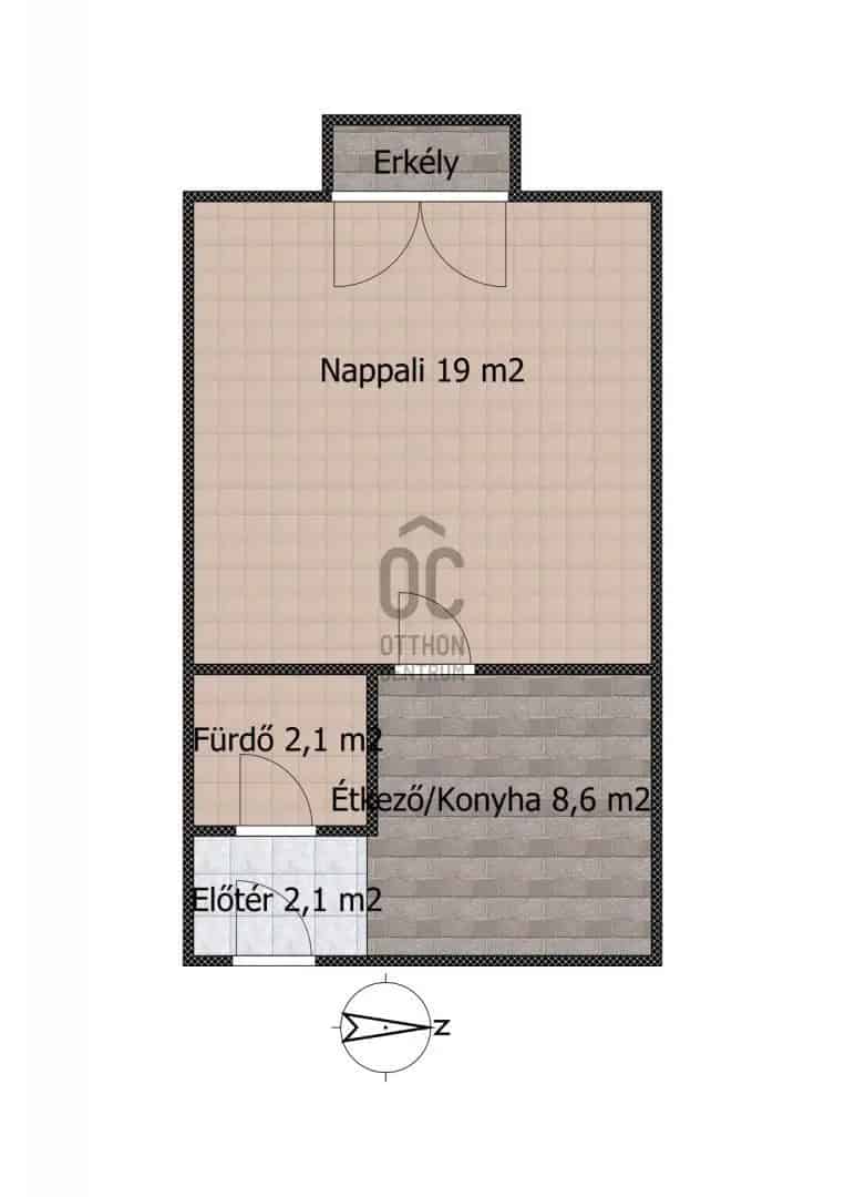 34nm-es Erkélyes Tégla Lakás XI Kerületben - Felújított