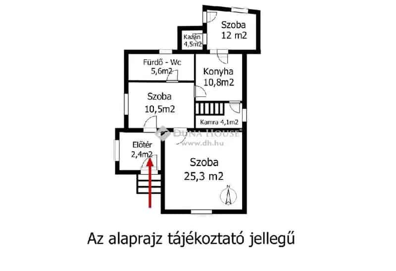 75 nm-es 3 szobás családi ház eladó Rákoscsabán