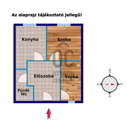 Balatonfüredi eladó házrész felújítással 47nm DHZ089722