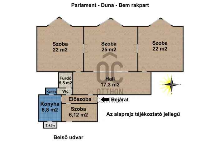 Budapest I. kerületi eladó lakás, H457771