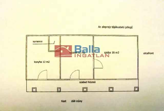Pázmándi családi ház eladó 40m2 921m2 telekkel