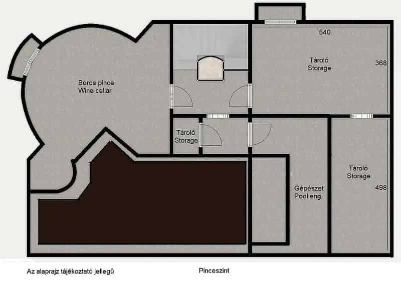 Kútvölgyi panorámás családi ház wellnesszel és borospincével