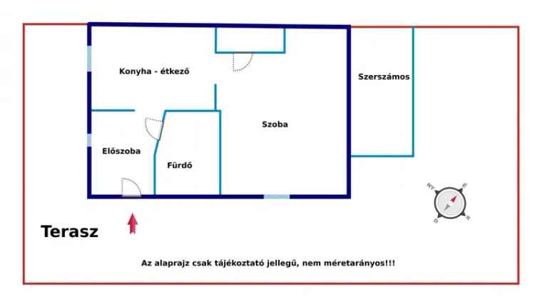 19 nm-es családi ház Pilismaróton 1303 nm-es telken