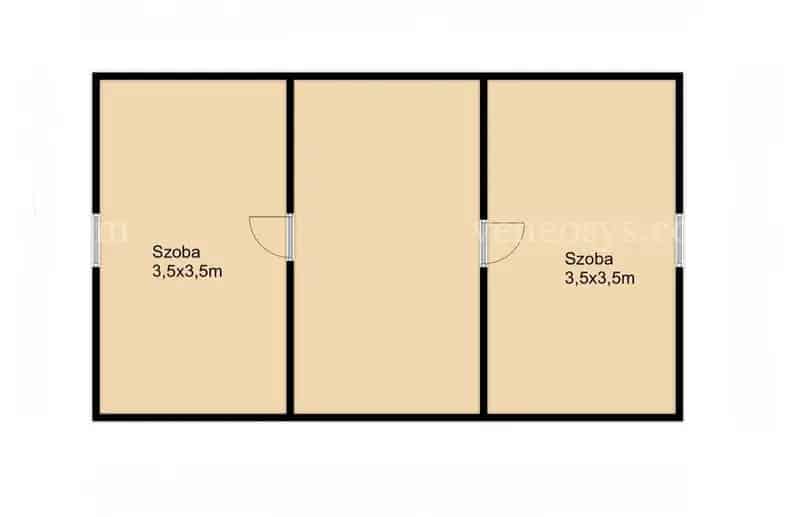 100m2 családi ház eladó 1200m2 telekkel - 4 szoba, amerikai konyha