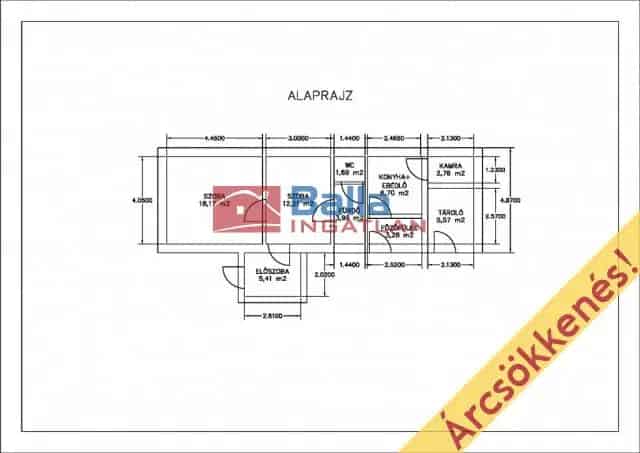 Gyál - 60 nm-es felújítandó családi ház eladó