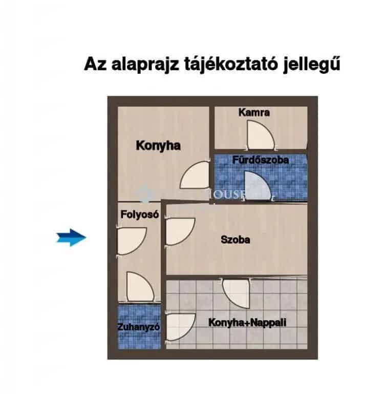 Felujítandó ház Dunaszegen Duna-parton 70 nm 1416 nm telekkel