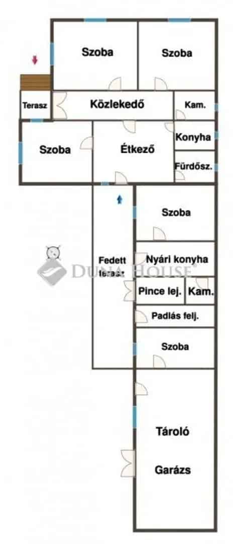 200 nm-es családi ház Újhartyánon 240 nm raktárral