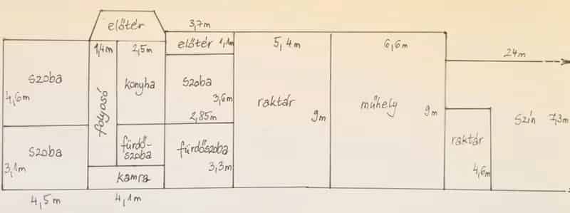 Mádi családi ház eladó műhellyel és tárolóval