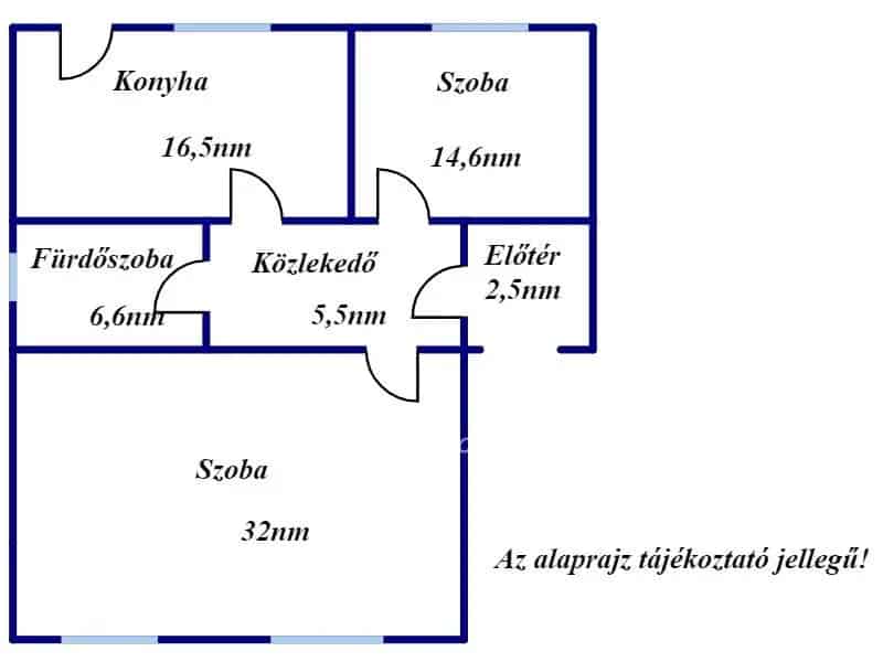 Kunhegyesi 2 szobás téglaház eladó