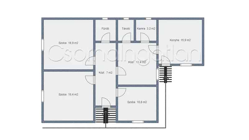 Rábakecölön 120 m2-es 3 szobás családi ház eladó