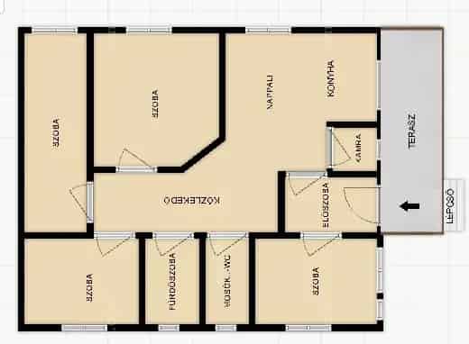 97m2-es családi ház Erdön csendes környéken