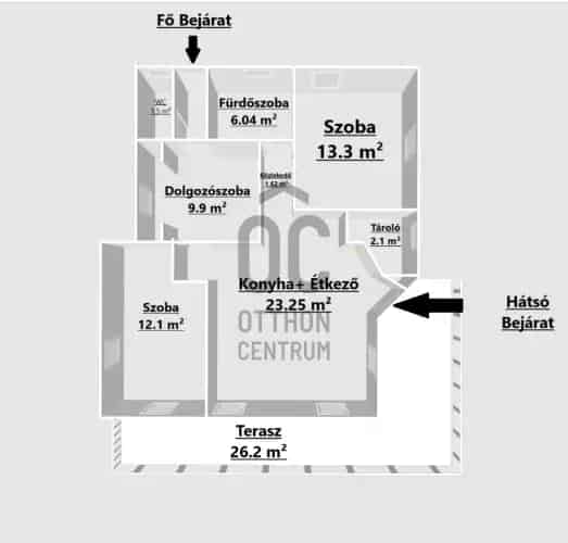 Galgahévízi családi ház eladó - tóparti panoráma