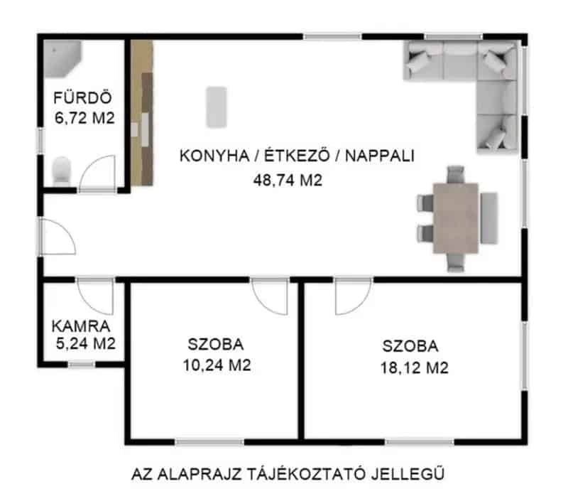 89m2-es Családi Ház Örkényben Teljes Felújítással