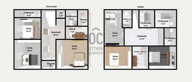Hajdúszoboszló 300 nm-es 8 szobás apartmanház eladó