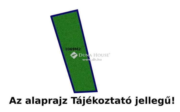 1069 m2-es Telek Eladó Pellérden - Családi Házra vagy Társasházra