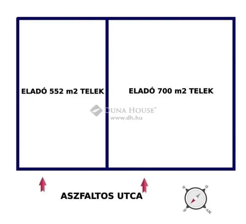 Monor Belterületi 700 m2-es Építési Telek Vasútállomás Közelében