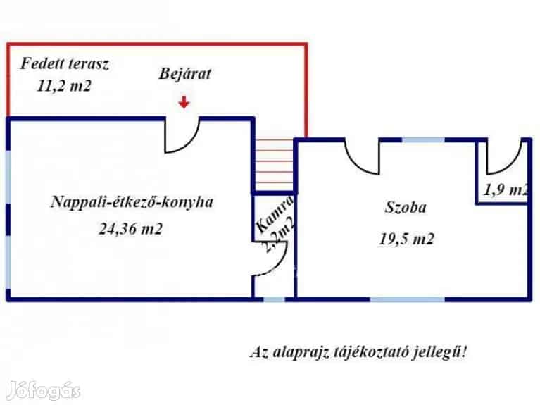 48 nm-es Tanya Baja Külterületén eladó