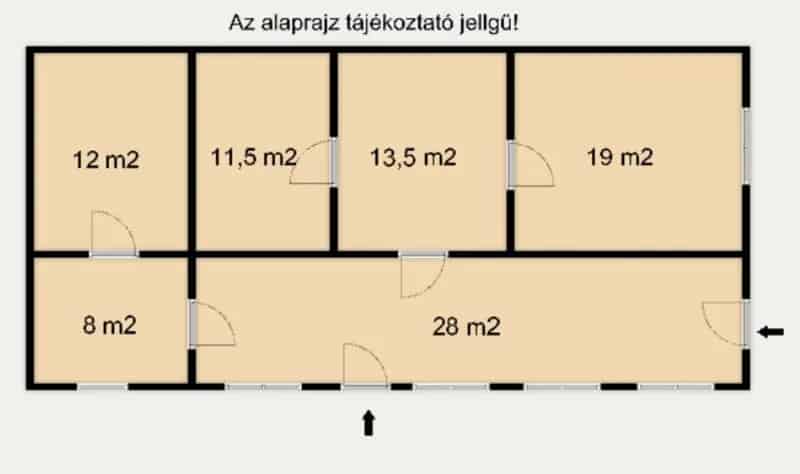 Olcsó ház Makón felújításra 3 szoba 92nm