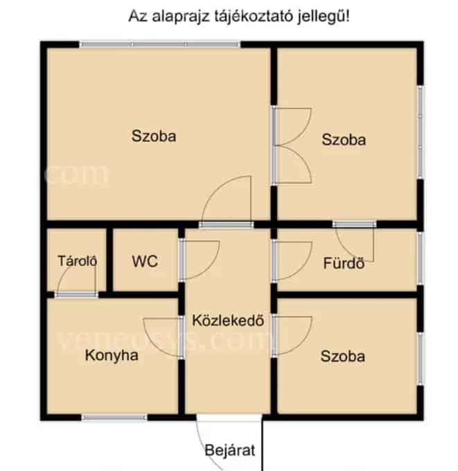 Felujítandó 3 szobás belvárosi lakás Miskolcon