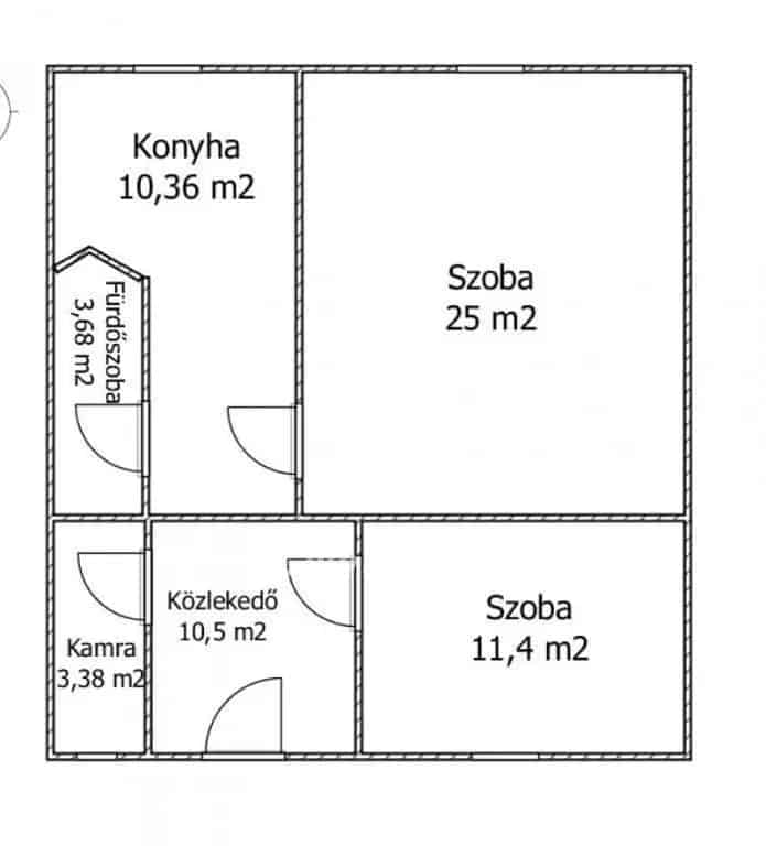 63 m2-es ház eladó Gádoroson 1403 m2-es telken
