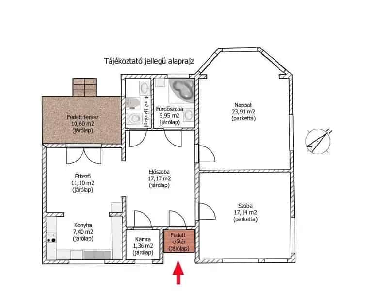 125 m2-es földszintes családi ház Budapest XVIII kerületben