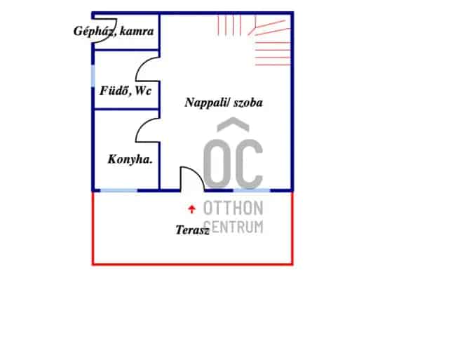 Monori családi ház eladó 80nm 1462nm telekkel