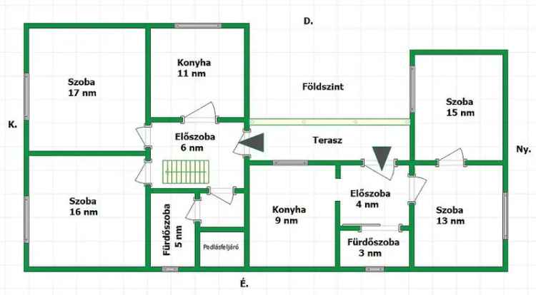 120 nm-es Kétgenerációs Ház Felsőgödön