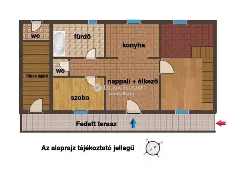Tágas családi ház Koppánymonostoron gazdasági épülettel