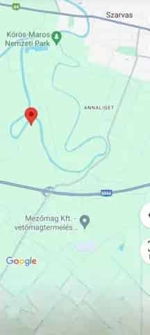 Békésszentandrás Vízparti Telek Eladó 1700nm