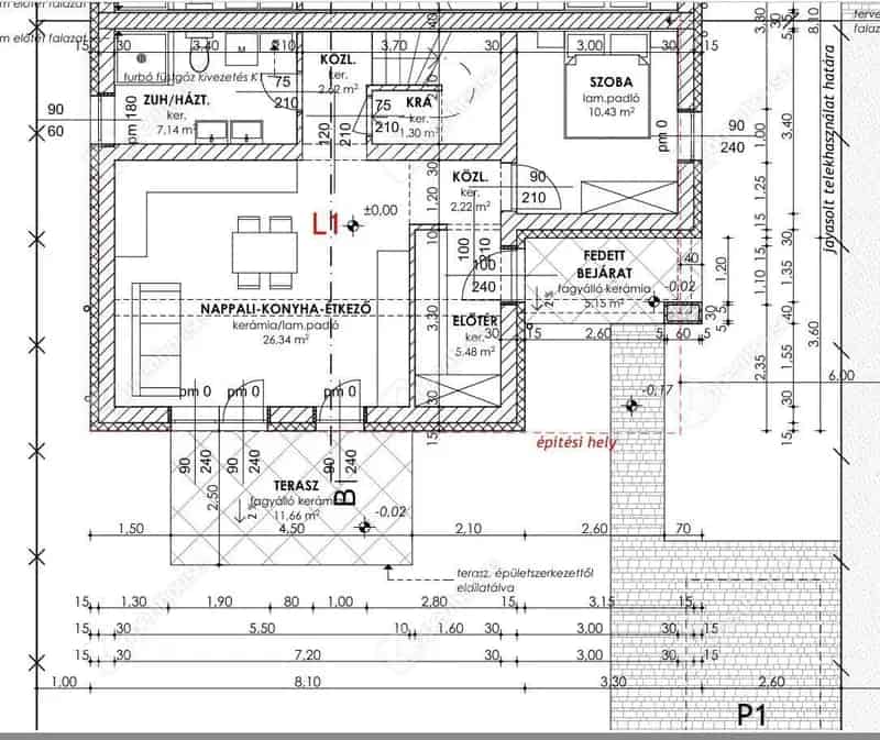 Eladó családi ház Enese - 90 m2 3 szoba terasszal