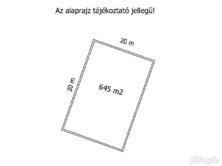 Eladó Telek Kisbajcs - 645 m2 - 30% beépíthetőség