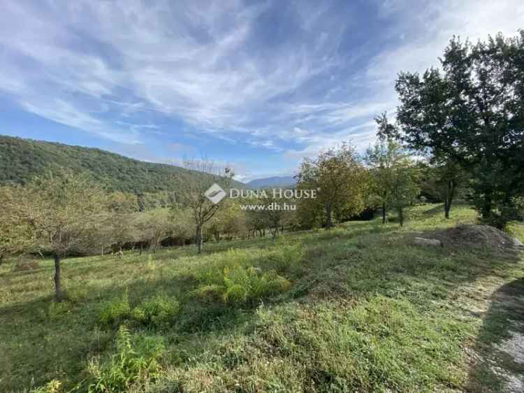 Eladó panorámás telek Verőcén nagy területtel és különleges adottságokkal