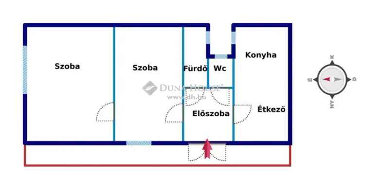 Kiadó lakás Zalaegerszegen 67 nm 2 szobával belvárosban